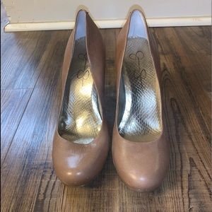 Dark nude high heels